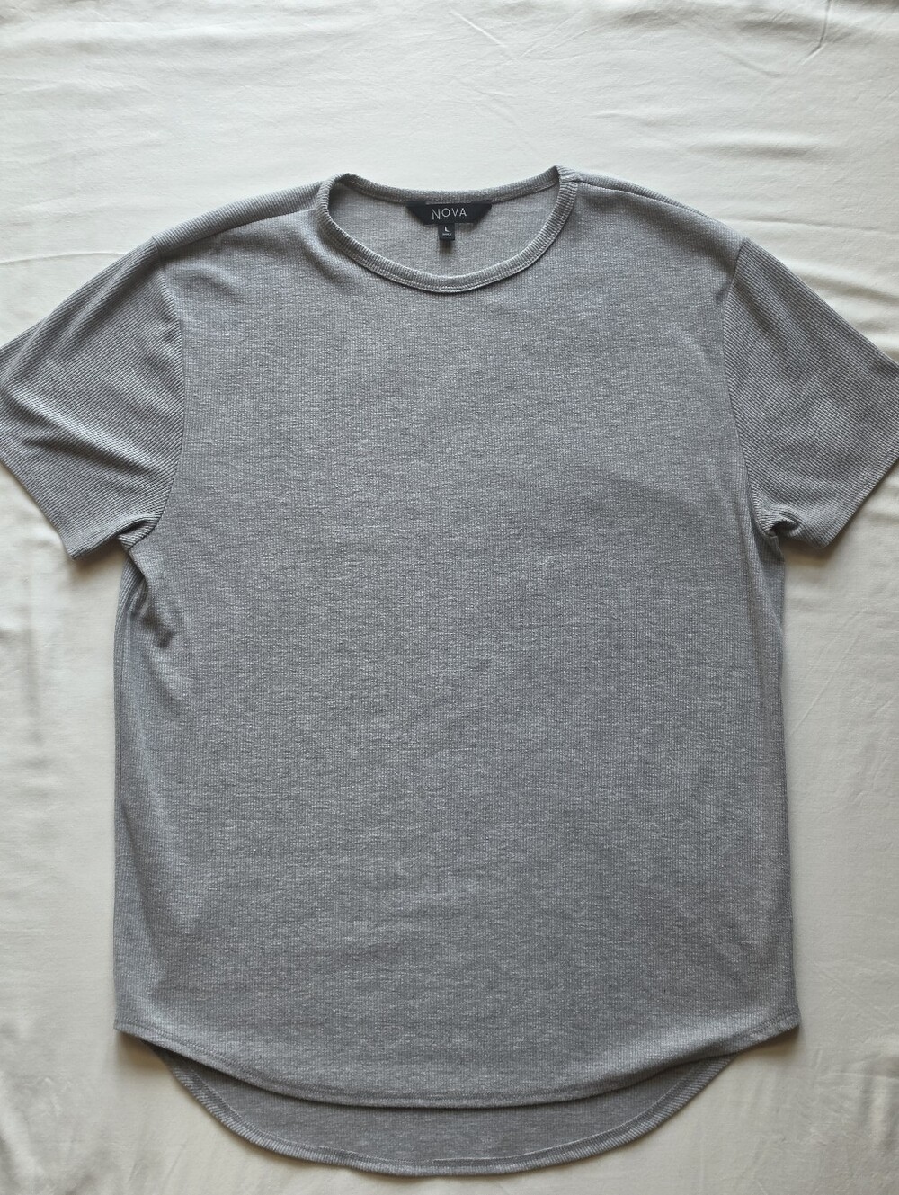 Grey Crewneck T-Shirt